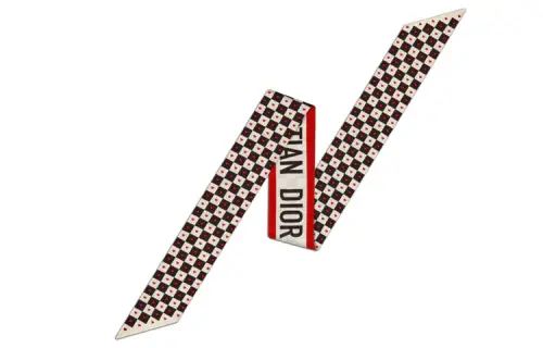 DIOR Scarves Women's White/Black/Red