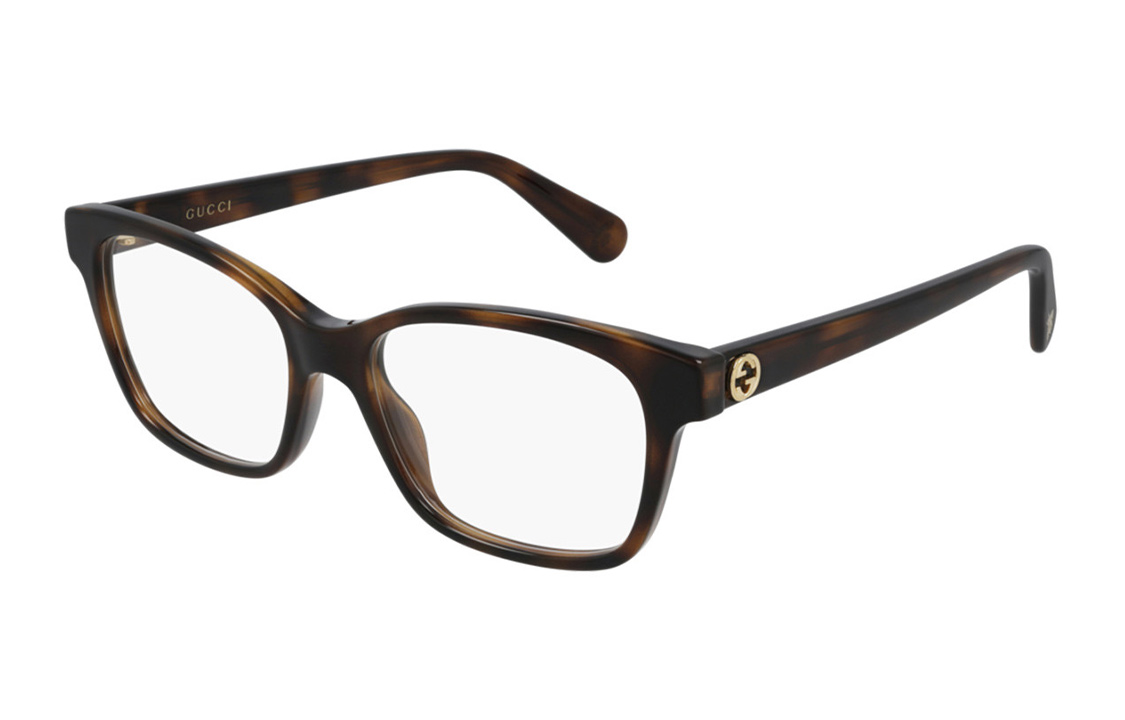 GUCCI Gucci, square universal brown glasses, women's style