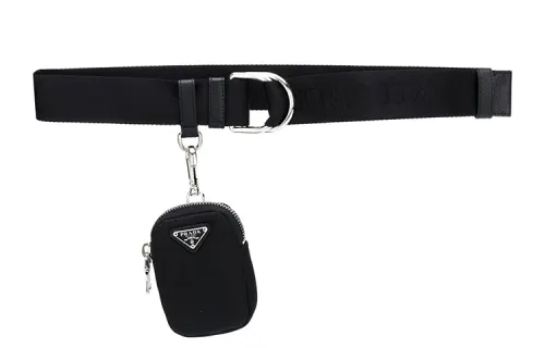 PRADA Double Ring Pouch Detail Belt