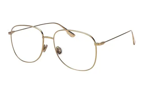 DIOR Alloy Square Eyeglass Frames Unisex Gold