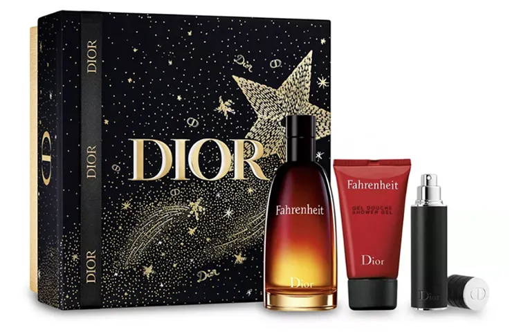 DIOR Classic thermometer, perfume, wooden lavender set, woody notes, 3 pieces