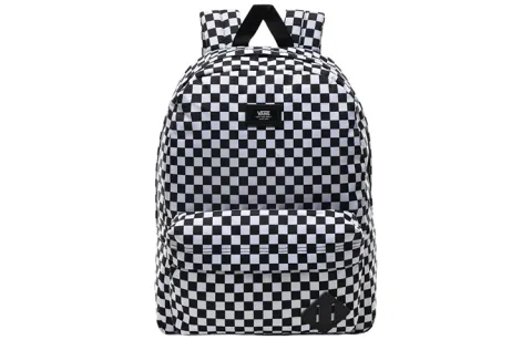 Vans Polyester Backpack Regular Unisex Black White