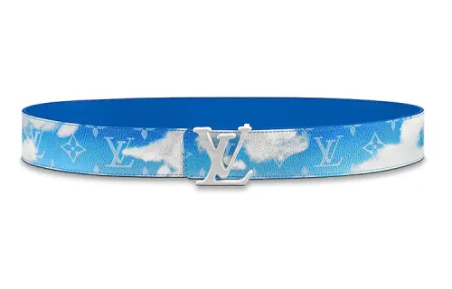 LOUIS VUITTON Lv Shape Reversible Belt Clouds Monogram 40MM