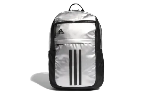 Adidas Polyester Backpack Unisex Silver