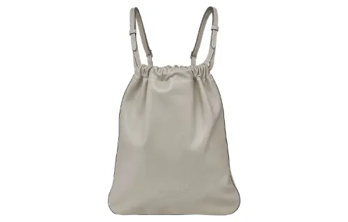 HERMES Evercolor Calfskin Backpack Women's Concrete Gray