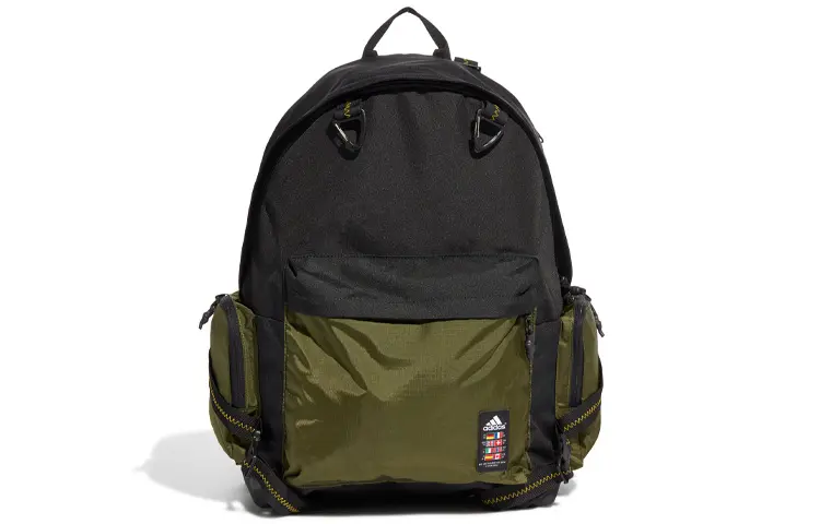 Adidas Polyester Backpack Regular Unisex Black Green