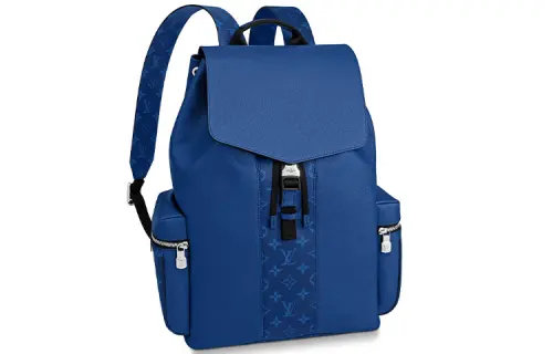 LOUIS VUITTON Backpack Outdoor Monogram Eclipse Taiga Cobalt