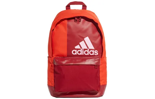 Adidas Polyester Plain Weave Fabric Backpack Regular Unisex Orange