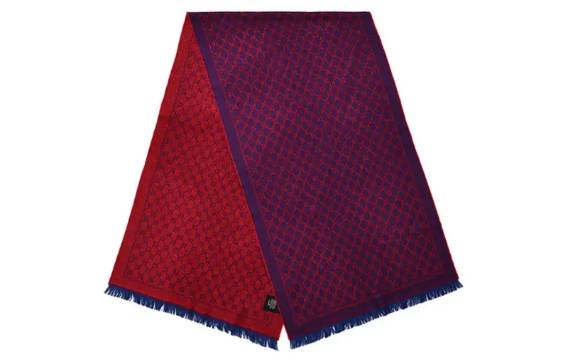 GUCCI Knit Scarves Unisex Purple
