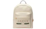 GUCCI Leather Backpack Unisex White
