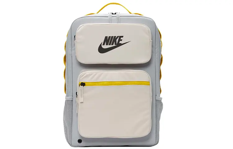Nike Polyester Backpack Regular Men's Light Gray