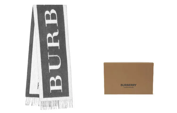 Burberry Snoods Unisex Black White