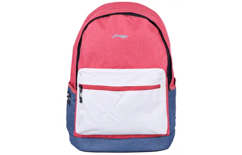 Li Ning Sports Life Collection Polyester Backpack Regular Unisex Orange Red