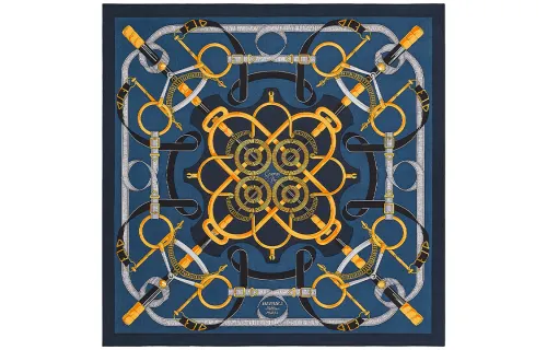 HERMES Cashmere Headwraps Unisex