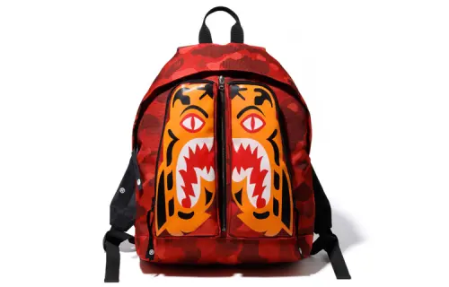 A BATHING APE Bape Polyester Backpack Medium Unisex Red