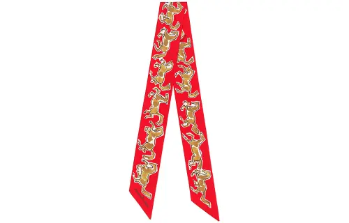 Hermès Pre Owned Twilly Chevaux En Liberte Printed Scarf