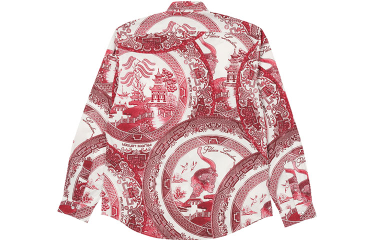 Рубашка Palace SS22 China Plate Shirt Red (красная) — фото 2