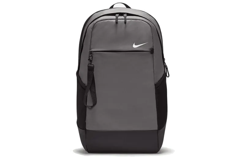Nike Polyester Backpack Regular Unisex Black Gray