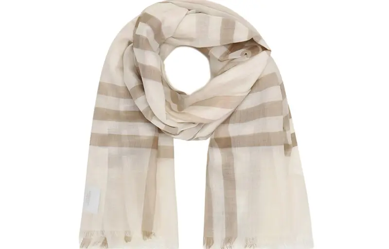 Burberry Giant Check Gauze Scarf