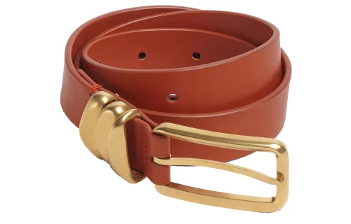 Bottega Veneta Leather Belts Women's Red