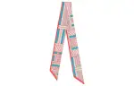 HERMES Scarves Women's Fresh Blue/Garnet Red