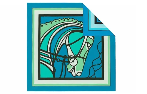 HERMES Scarves Women's Green