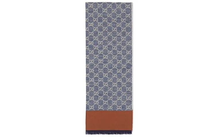 GUCCI Knit Scarves Unisex Blue