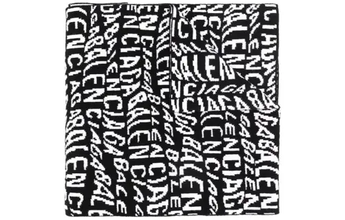 Balenciaga Knit Scarves Men's Black/White