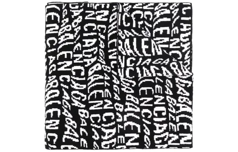 Balenciaga Knit Scarves Men's Black/White