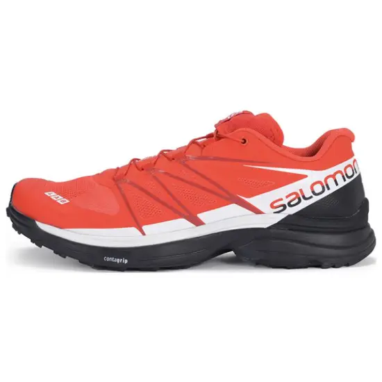 SALOMON XT Wings Anti Slip Wear Resistant Low Top Trail Running Running Shoes Unisex Red