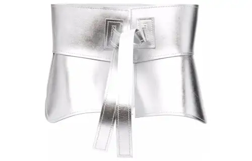 LOEWE Leather Belts Women's Silver /