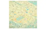 HERMES On The Beach Scarves Women's Multicolor