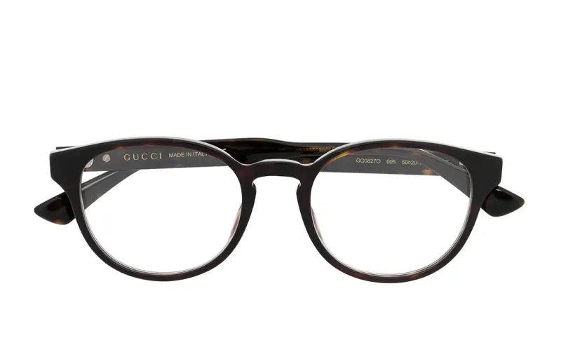 GUCCI Web Square Prescription Glasses Unisex