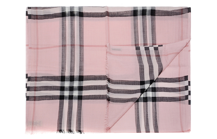 Женские шарфы Burberry (розовый) — фото 2
