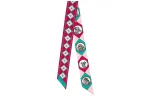 HERMES Small Silk Scarves Women's Pink