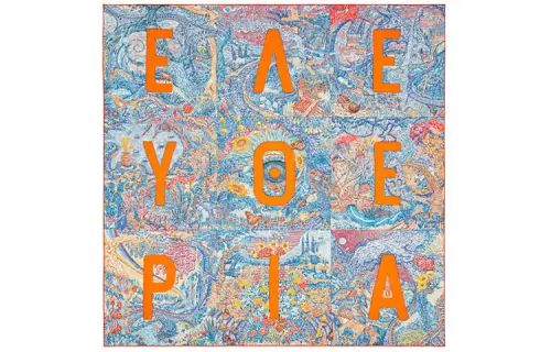 HERMES Scarves Women's Blue Orange
