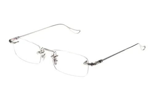 Chrome Hearts Metal Rectangular Eyeglass Frames Unisex