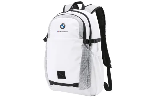 PUMA BMW M Motorsport Casual Polyester Backpack Regular Unisex White