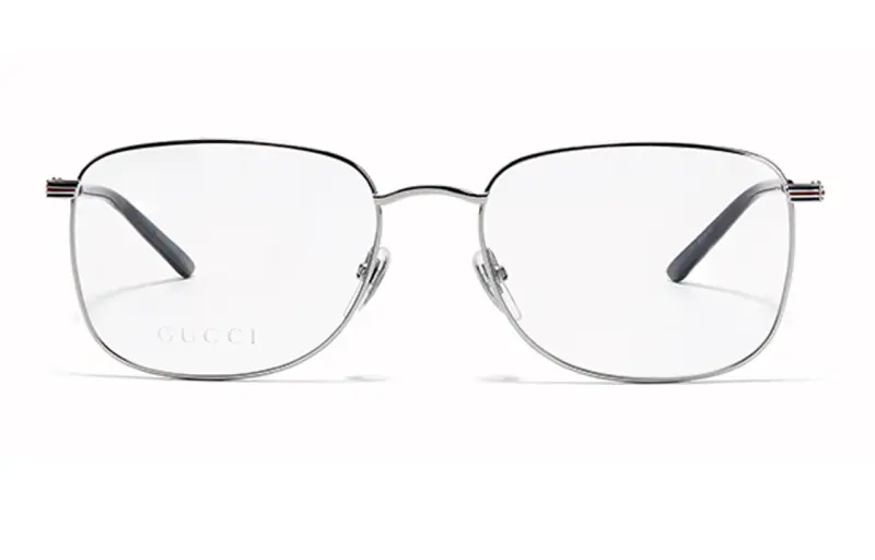 GUCCI Web Square Prescription Glasses Men's