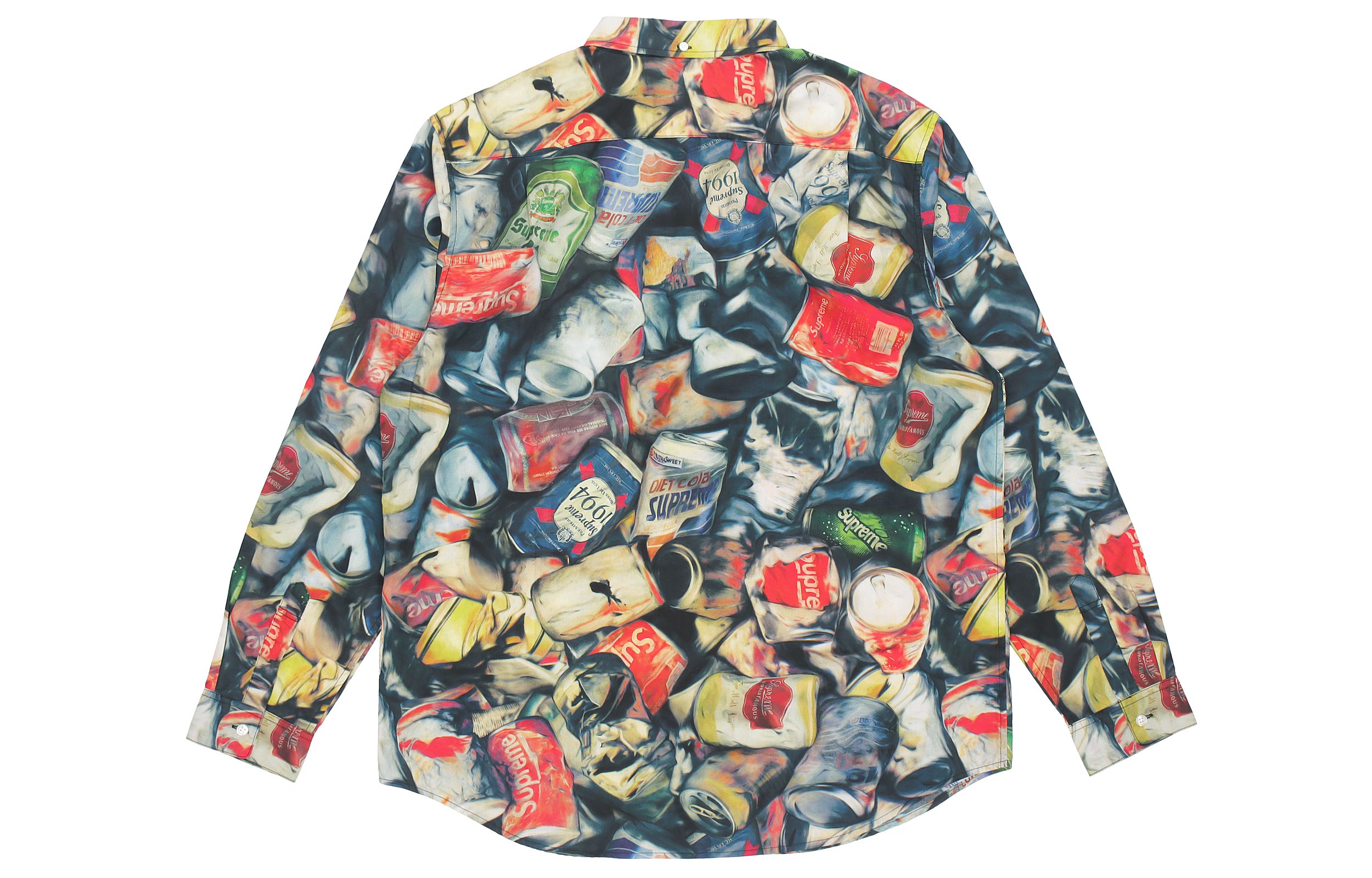 Рубашка Supreme SS21 Week 10 Cans Shirt (разноцветная) — фото 2