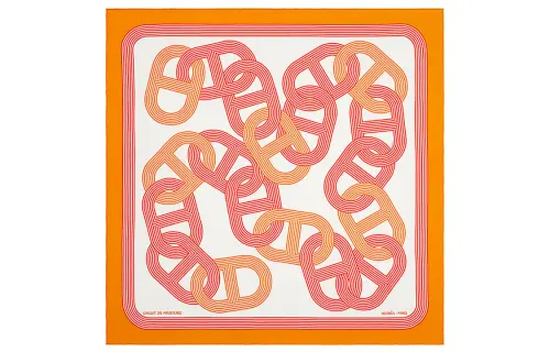 HERMES Faubourg Scarves Women's Yellow
