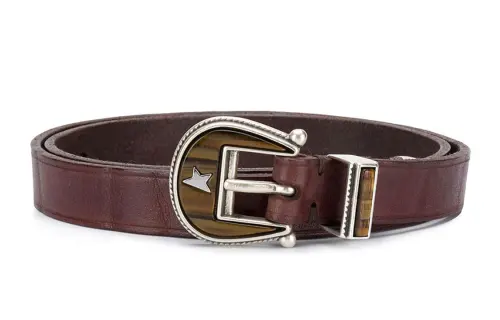 Golden Goose Deluxe Brand Star Embellished Buckle Belt