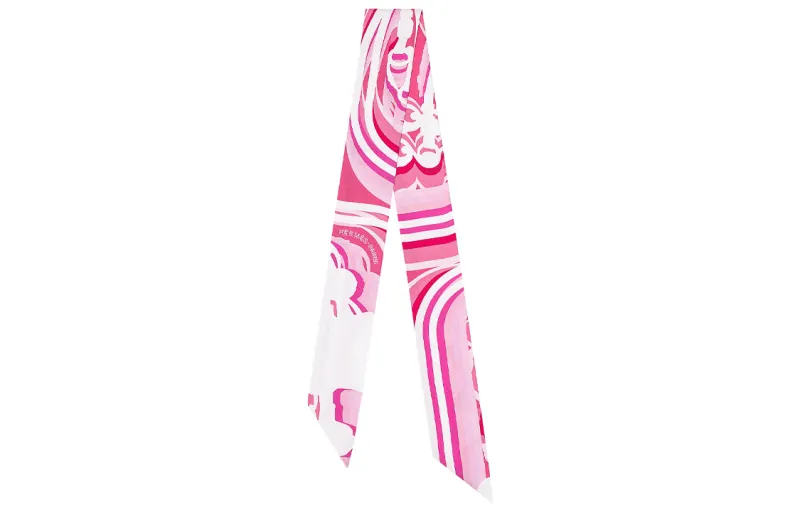 HERMES Twilly Scarves Women's Pink