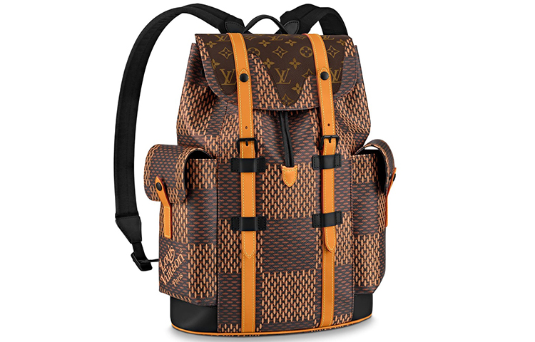 Мужской рюкзак Louis Vuitton x Nigo CHRISTOPHER (коричневый)