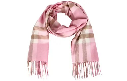 Burberry Cashmere Knit Scarves Women's Pink