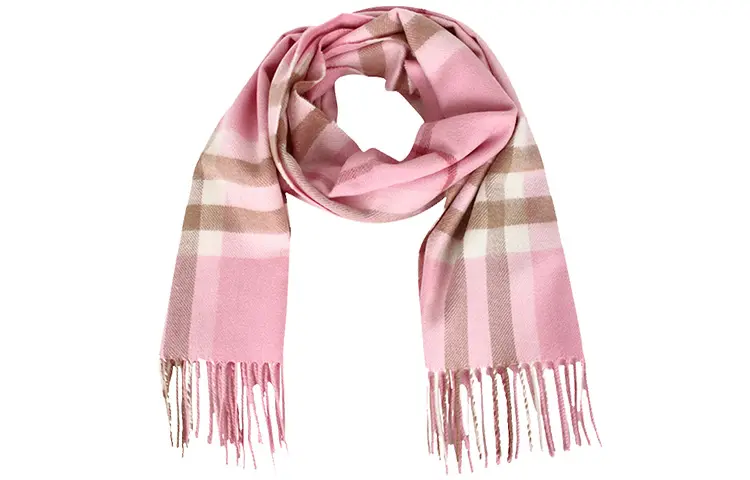 Burberry Cashmere Knit Scarves Women's Pink