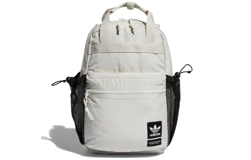 Adidas Originals Polyester Handbag Backpack Regular Unisex Gray White