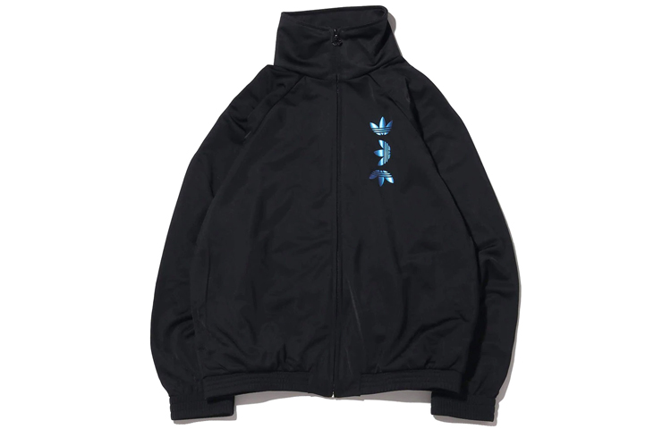 Мужская куртка adidas originals Zeno Track Jacket (черный) — фото 2