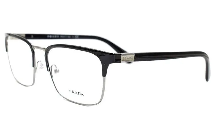 PRADA Prescription Glasses Men's Black/Silver