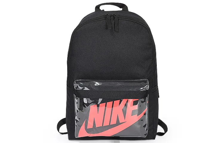 Nike PVC Backpack Regular Unisex Black Red